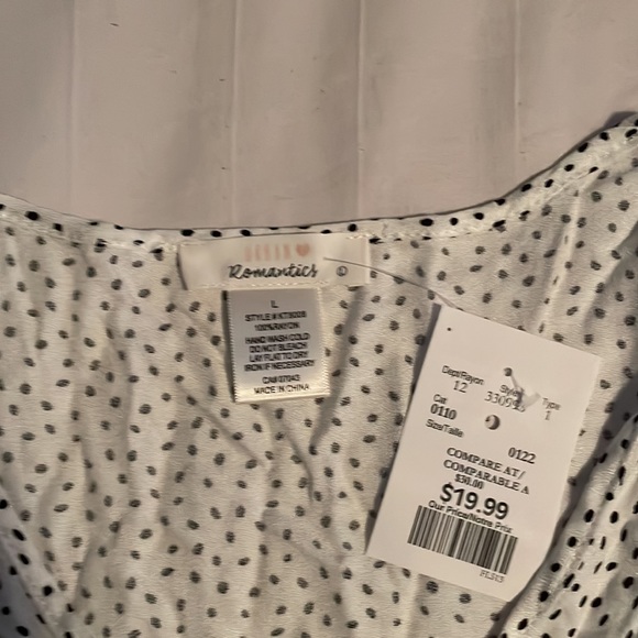 This beautiful blouse has a small ruffle detail on each side of the front! - Picture 2 of 5